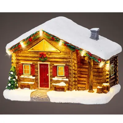 Lumineo Village Xmas Chalet - Multi LED