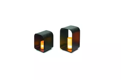 Palma LED Candle Light Anthracite - Set of 2 - 35cm, 45cm - image 4