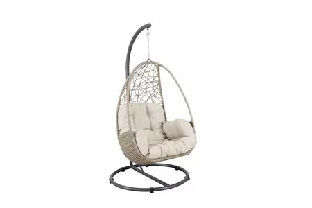Palma Single Cocoon Oyster with stone cushion