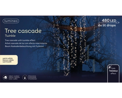Tree Cascade Lights - Twinkling Effect (Warm White) - image 2