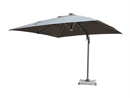 Truro 3.0m Square Side Post Parasol with Cover - Grey - image 5