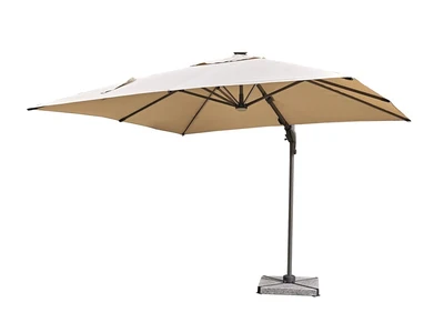 Truro 3.0m Square Side Post Parasol with Cover - Sand - image 6