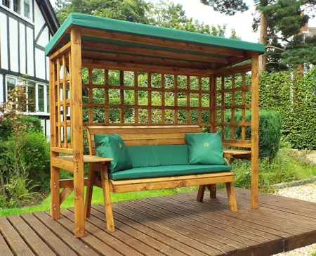 Wentworth Three Seater Arbour Green - image 1
