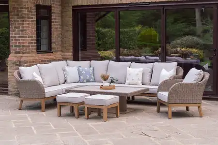 Wrottesley Cosy Corner Lounge Set + Armchair - Natural - image 1