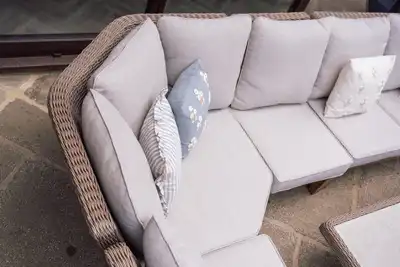 Wrottesley Cosy Corner Lounge Set + Armchair - Natural - image 4